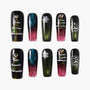Handmade Christmas press-on nails with tree, snowflake, reindeer, and glitter designs