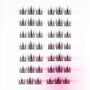 Pack of spiked false eyelash extensions arranged on a white and pink background.