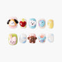 Cute animal-themed press-on nails with playful designs for fun, stylish manicures