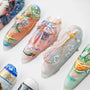 Handmade press-on nails with intricate pastel 3D designs, including bows and flowers